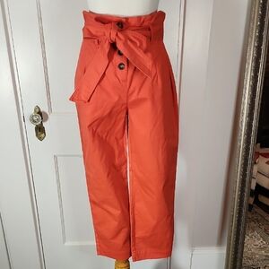 Boden Women's High-Waisted Orange/Red Pants